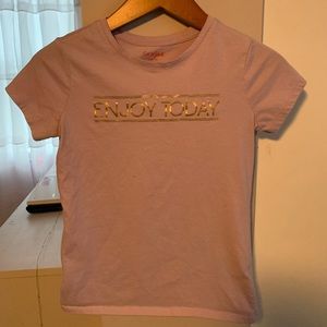 Purple Tee With Words